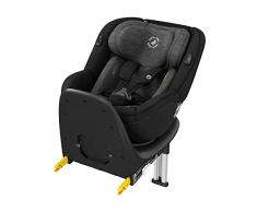 Maxi-Cosi Mica, Silla de Coche Giratoria 360° Isofix, Silla Auto Reclinable y Contramarcha, Con Reductor Bebé Recién Nacido, 0 Meses- 4 Años, Color Authentic Black