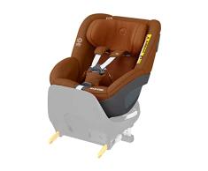 Maxi-Cosi Pearl 360 silla coche bebe i-Size, silla coche 360 giratoria para bebé y niño ISOFIX, 3 meses - 4 años (61-105 cm), ClimaFlow, arnés de apertura y cierre fácil, G-CELL, Authentic Cognac