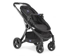 Chicco Urban Plus - Carrito transformable en capazo y silla de paseo, 7,6 kg, color negro
