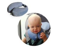 ROLLERSY PILL-S-DB - Almohada de viaje para bebé (sujeción mediante imanes, 1-2 años), color azul