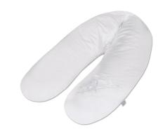 Julius Zöllner 4670411190 - Cojín para embarazo y lactancia con relleno de perlas, diseño con bordados viaje