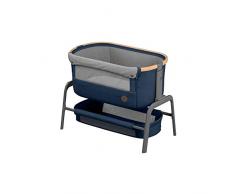 Maxi-Cosi Iora Cuna Colecho Regulable Multialturas, Reclinable con funcion de deslizamiento sencillo, Colchón incluido, Cuna bebe 0 meses - 9 kg, Essential Blue