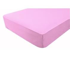 PMP - Sábana Bajera Impermeable 2 en 1 (60 x 120 cm), Color Rosa