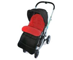 Saco/Cosy Toes Compatible con Huevo silla de paseo Tandem Cochecito, color rojo
