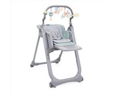 Chicco Polly Magic Relax Trona y hamaca evolutiva con barra de juegos, plegable y compacta, con 4 ruedas y freno, de 0 a 3 años, color azul verdoso (Antiguan Sky)