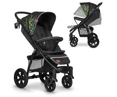 LIONELO Annet Tour Silla de paseo, bebe carro, hasta 22 kg, ajuste del respaldo a la posición tumbada, ruedas sin mantenimiento, capota impermeable XXL, cinturones de 5 puntos (dreamin)