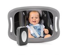 reer Babyview - Espejo Led Con Luz Integrada, color Gris