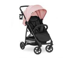 Hauck Rapid 4R Plus Silla Paseo De Hasta 25 Kg, Respaldo Reclinable Desde El Nacimiento, Capota Xl Con Upf 50+, Manillar Regulable Con Portavasos, Plegado Con Una Mano, Cesta De La Compra Grande- Rosa