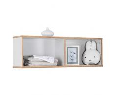 Roba Estantería de Pared Caro a Juego con Cambiador Caro, Estante Colgante para habitación de los niños, Gris Claro, Madera