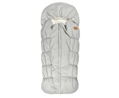 Beaba, cochecito de bebé, 100% impermeable, cortavientos, doble polar ultra caliente, TOG 6, pasaje arnés de 3 y 5 puntos, capucha cubierta, cierre cremallera, 6-24 meses, gris jaspeado