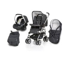 Hauck 122822 Eagle - Carrito convertible en silla de paseo, con cesto para la compra, saco para las piernas y silla de coche (grupo 0+), color gris