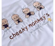 Isabella Alicia Cheeky Monkeys - Manta para moisés (0,2 kg)