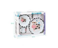 Kiokids C/V Set Vajilla Vaca 5 Piezas - Juegos de vajilla, unisex
