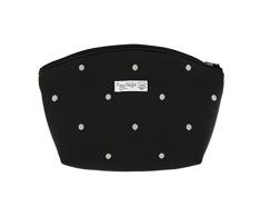 Neceser de higiene Rosy Fuentes - Neceser bebé - Cierre con Cremallera - Ideal para almacenar Accesorios - Elegante y Práctico 0-negro gris