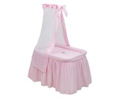 MINICUNA CON DOSEL TC CROWN ROSA 55x81x65 CM