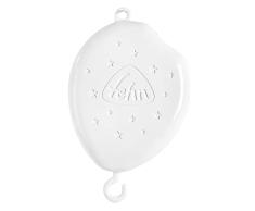 Fehn 250015 - Móvil con MP3 luz nocturna, móvil electrónico con luz, música y rotación, reproduce las melodías más populares de la caja de música Fehn, reproduce música propia con tarjeta microSD