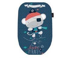 Pirulos 70913343 - Colchoneta grupo 0 microfibra diseño pirate, color azulón