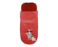 Safety 1st GoDodo Cama portátil infantil, con cama hinchable y saco de dormir, para niños hasta 8 años, Rojo