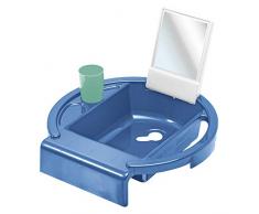 Rotho Babydesign Lavabo infantil Kiddy Wash, Para fijar en el borde de la bañera, 38,7 x 38,2 x 10 cm, Cool Blue (Azul),20034 0315 01