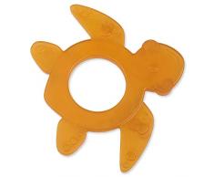 GRÜNSPECHT Mordedor de caucho natural orgánico para bebés dentistas, masajea las encías, libre de BPA, suave, promueve las motrices finas, tortuga (639-V2)