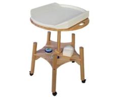 Babybay Babywok - Cambiador con colchón incluido, color natural barnizado