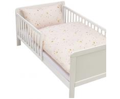 Kindertraum 5255323 - Ropa de cama, funda almohada 40 x 60 cm y funa de edredón 100 x 135 cm, color rosa