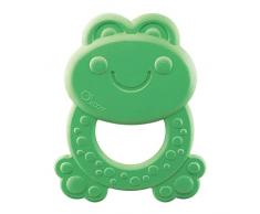 Chico Mordedor Rana ECO+ para la Dentición de los Bebés con Burbujas en Relieve, Hecho de Bioplástico Suave, Hecho en Italia - Juguete para la Dentición de los Niños de 3 a 18 Meses
