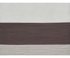 Sábana bajera para niños 120 x 150 cm redonda LED castaño algodón