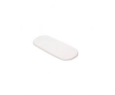 Juego de 3 sábanas para capazo, 32 x 72 cm, Ovalada, Blanco, 100% bambú, Compatible con colchón Ovalado para capazo, Cochecito de bebé, Extensible, Marca Easy Dort | Oeko Tex | Fabricado en Europa |
