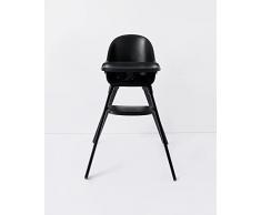 Twistshake Trona Bebe - Trona De Madera De Haya Negra, Cinturón De Seguridad De 5 Puntos, Bandeja Desmontable, Tronas De Bebe, De 0 a 4 Años