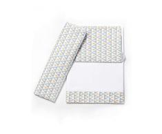 Ti TIN | Conjunto de Sábanas para Minicuna de 50x80 | Pack de 3 Piezas (Encimera + Bajera Ajustable con Elásticos + Funda Almohada) | Ropa para Cuna | Popelín 100% Algodón