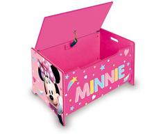 ARDITEX WD13979 Banco Juguetero de Madera de 62.5x40x37cm de Disney-Minnie