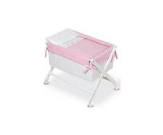 Bimbi Class - Vestidura minicuna, color blanco y rosa