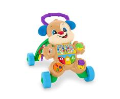 Fisher-Price Ridi & Aprendizaje, Perrito Primeros Pasos, com Música y Sonidos, Juguete Musical para Caminar, Niños 6+ Meses, HBB68