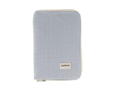 Cambrass-Portadocumentos bebé – carpeta para guardar documentos del bebé – Funda para cartilla sanitaria – libro de nacimiento con bolsillos- Mini Windsord gris 3x19x27 cm