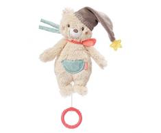 Fehn 060119 Caja de música con diseño de oso, caja de música a cuerda con mecanismo extraíble, Para bebés y niños pequeños a partir de 0 meses, Medidas: 20 cm