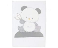 Andy & Helen 3/4470cd03 _ GR manta cama bordada algodón, gris