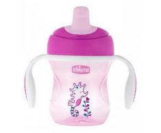 Chicco - Vaso de entrenamiento con boquilla, color rosa