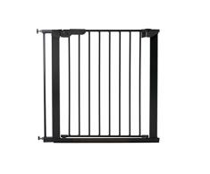 Baby Dan Premier - Barrera de fijación a presión para puerta y escalera (79,6 a 86,5 cm), color negro
