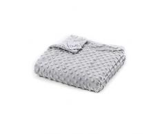 Duffi Baby 5420-11 - Manta luxe doble cara microfibra, 110 x 140 cm