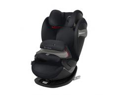 Cybex Gold Pallas S-Fix - Silla de coche 2 en 1 para coches con y sin Isofix, Grupo 1/2/3 (9-36 kg), Desde los 9 meses hasta los 12 años aprox., Colección Color 2018, Negri (Lavastone Black)