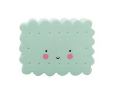 A Little Lovely Company LTMI060 - Lámpara en forma de galleta, color menta