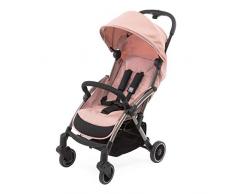 Chicco Silla Paseo Bebé Cheerio, Cochecito 0 Meses a 15 kg Ligero, Compacto, Plegable, Reclinable con Posición para Dormir, Cierre Automático en 1 Movimiento, Capota para Lluvia, Color Rosa