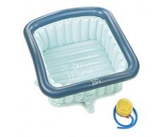 Jané Reductor para Plato de Ducha de 60x60 cm, Hinchable, 70 Litros, Incluye Inflador, con Ventosas y Tapón de Drenaje