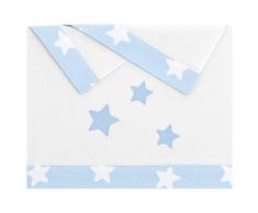 Pekebaby NOVA Sábanas de minicuna, Color Azul, Minicuna (50 x 80 cm)