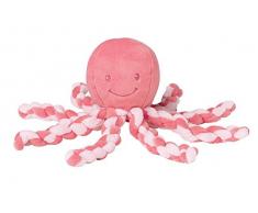 Nattou Peluche de Pulpo, Para recién nacidos y prematuros, 23 cm, Rosa