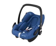Maxi-Cosi Rock i-Size Silla Auto Grupo 0+, portabebé aprobado para viajar en avion, silla coche bebé recién nacido hasta 12 meses, Essential Blue (azul)