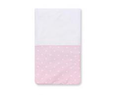 Pirulos 83300514 - Colcha con relleno minicuna stars, color blanco y rosa