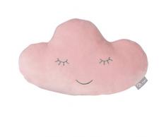 Roba Cojín de Peluche Style con diseño de Nube Rosa y Malva, para niñas y niños a Partir de 0 años, Suave cojín Decorativo para bebés y Habitaciones Infantiles, cojín de Nubes, cojín Decorativo