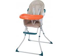 Safety 1st Kanji Trona para bebé Plegable, Compacta y Ajustable, trona bebé con cojín por niños 6 meses - 3 años, Color Happy Day